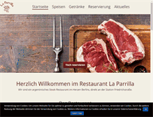 Tablet Screenshot of la-parrilla.de